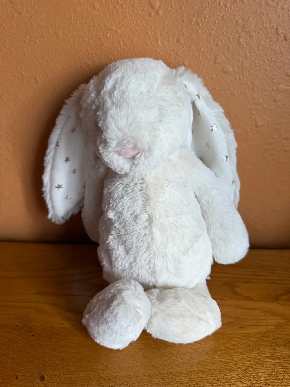NWT - Jellycat Bashful Bunny Stars Plush - Cream and Gold